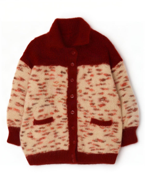 Vintage Γυναικεία Ζακέτα UK 20 2XL Red Flecked