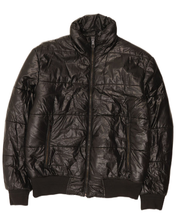 Zara Ανδρικό μπουφάν UK 40 Large Black Polyester