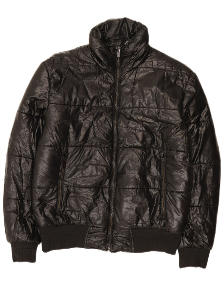 Zara Ανδρικό μπουφάν UK 40 Large Black Polyester