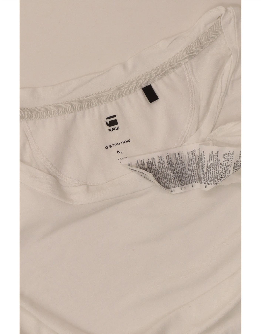 G-STAR Γυναικείο T-Shirt Top UK 14 Medium White Viscose