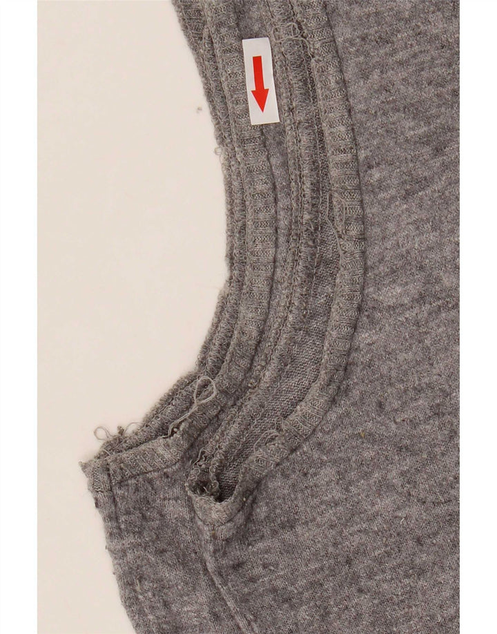 Zara Γυναικείο Γιλέκο Τοπ UK 16 Large Grey Fair Isle