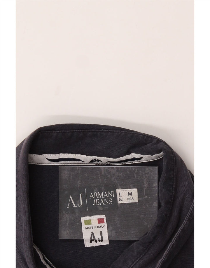 ARMANI JEANS Mens Shirt Large Navy Blue Vintage Armani Jeans and Second-Hand Armani Jeans from Messina Hembry 