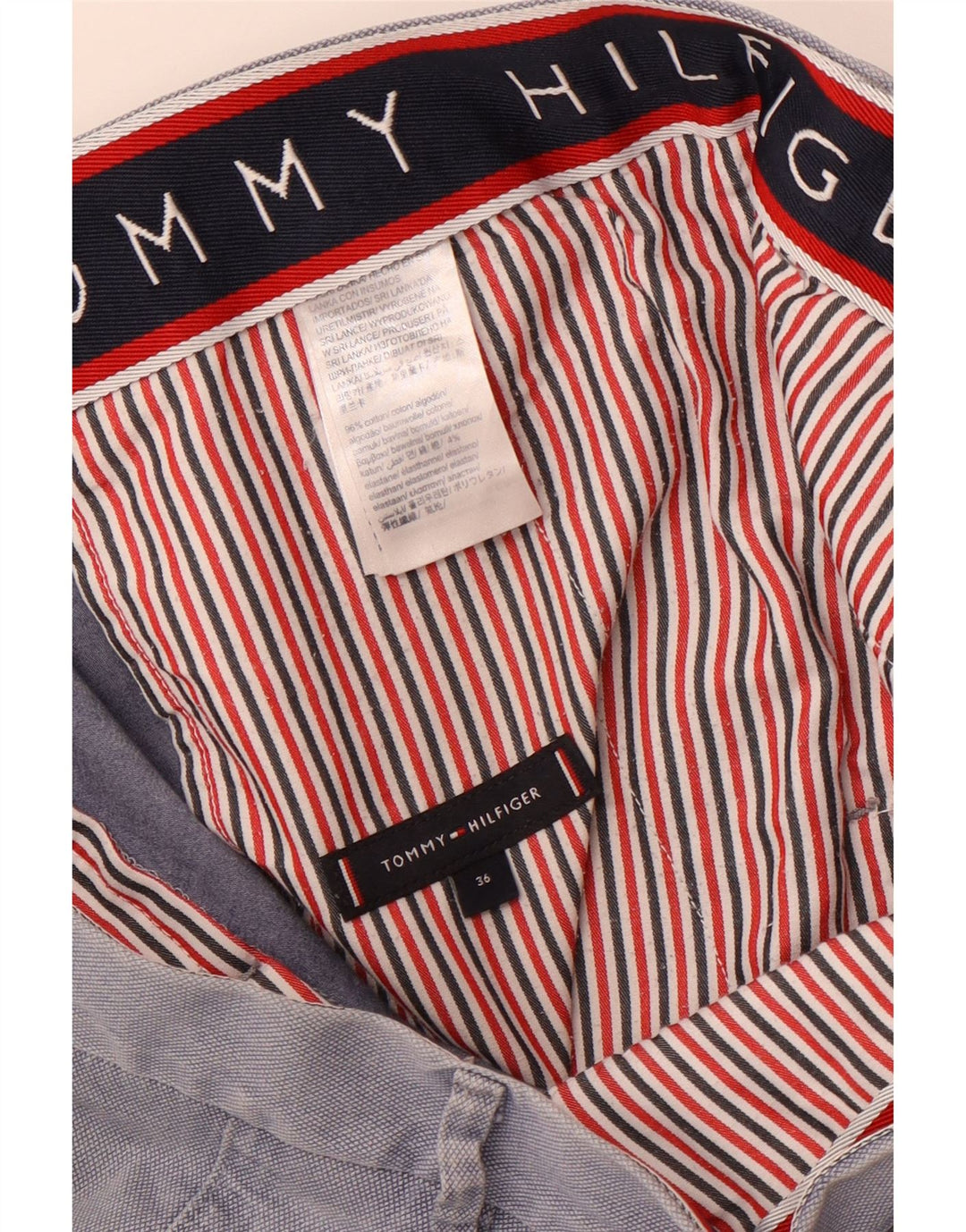 Ανδρικό σορτς Chino TOMMY HILFIGER W36 μεγάλο μπλε βαμβακερό