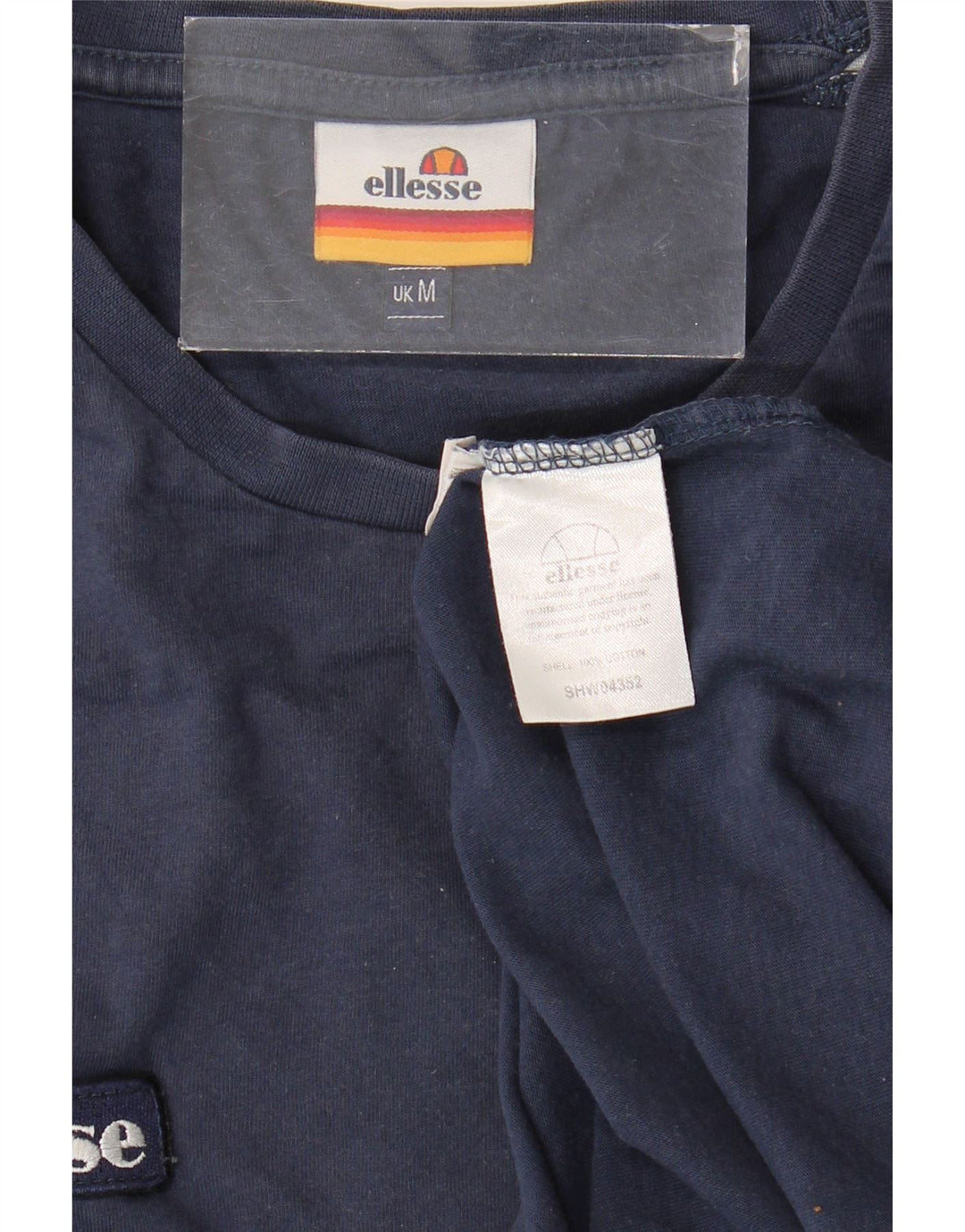 Ανδρικό μπλουζάκι ELLESSE Top Medium Navy Blue Colourblock Βαμβακερό