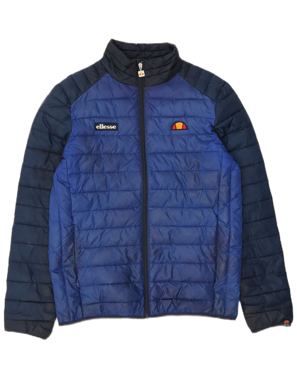 Ellesse Ανδρικό μπουφάν με επένδυση UK 38 Medium Blue Colorblock Πολυεστέρας