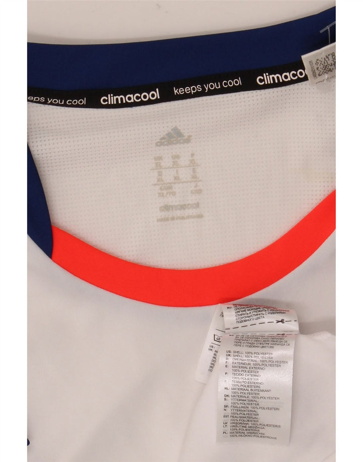 Ανδρικό T-Shirt Adidas Climacool Top XL White Colourblock Polyester
