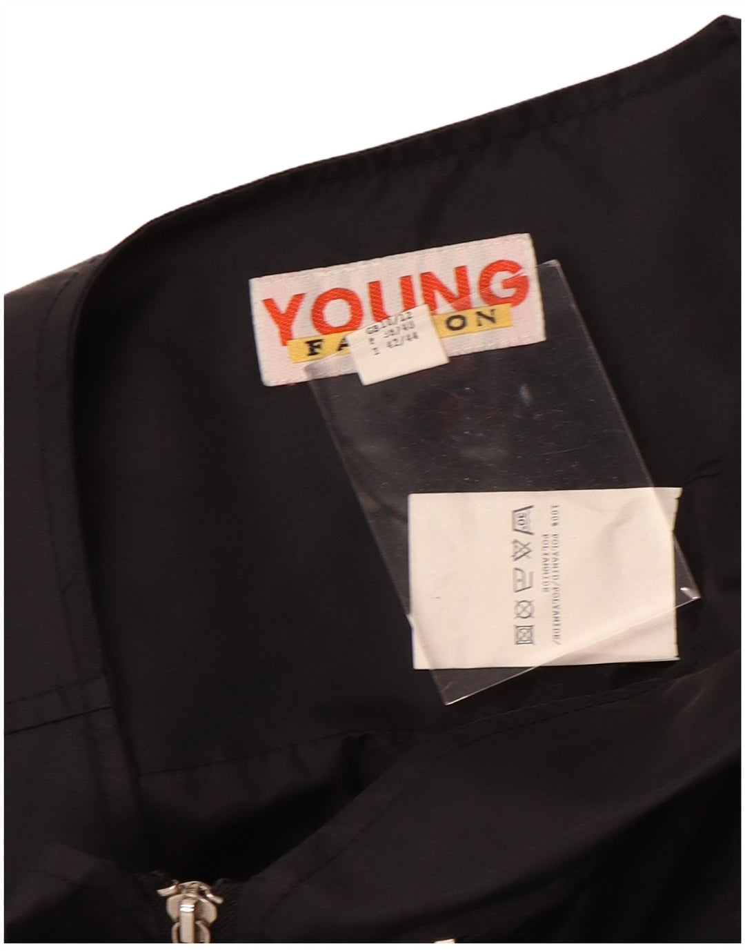 VINTAGE Womens Utility Gilet UK 10/12 Medium Black Polyamide