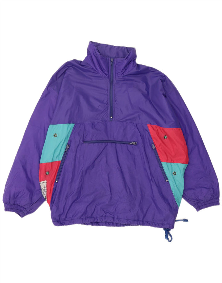 VINTAGE Ανδρικό μπουφάν με κουκούλα Anorak UK 36 Small Purple