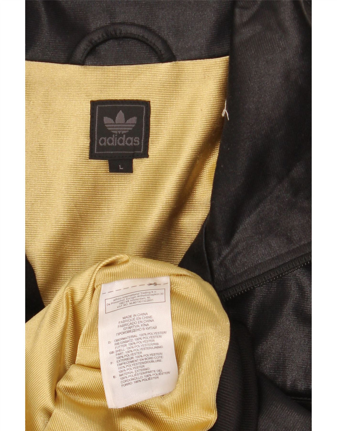 Adidas Mens Chile 62 Graphic αθλητική φόρμα τοπ σακάκι μεγάλο μαύρο ριγέ