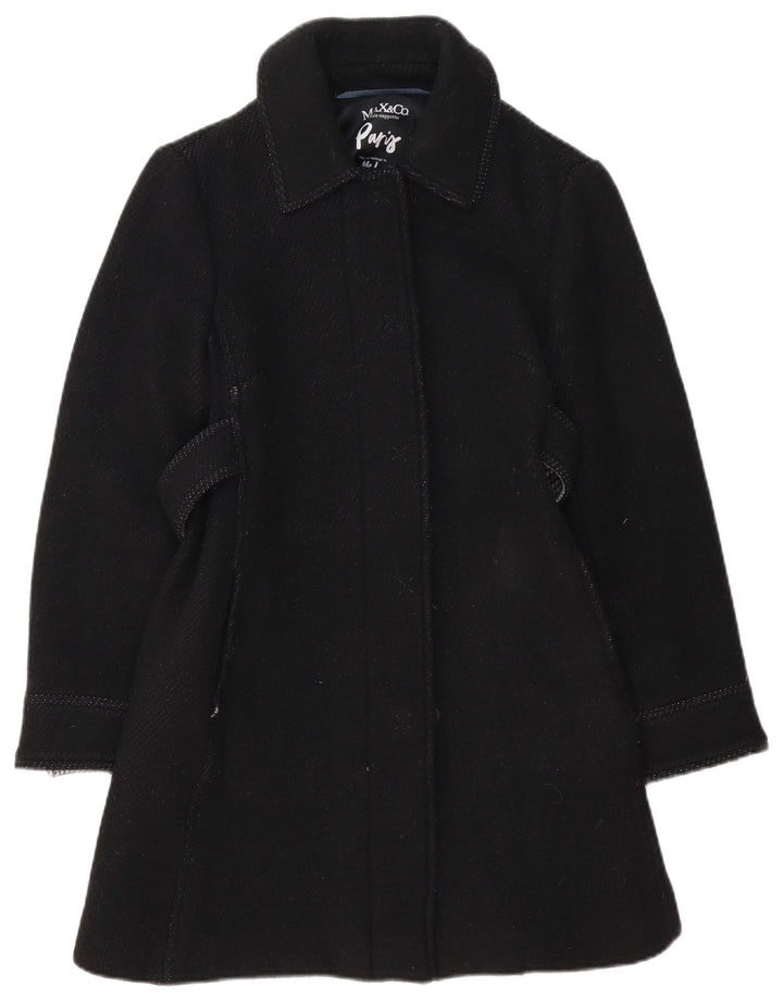Max&Co. Γυναικείο Πανωφόρι UK 8 Small Black Wool