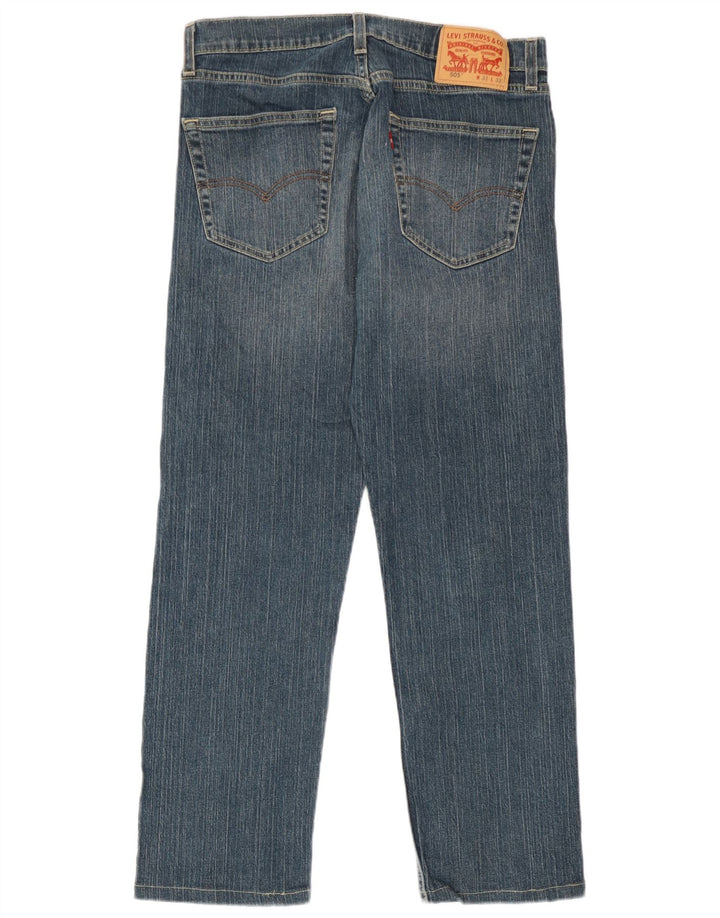 Levi's Mens 505 Straight Jeans W31 L27 Μπλε Βαμβακερό