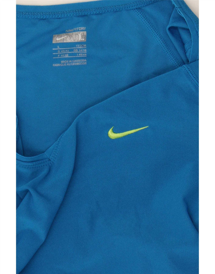 Γυναικείο T-Shirt Nike Top UK 14/16 Large Blue