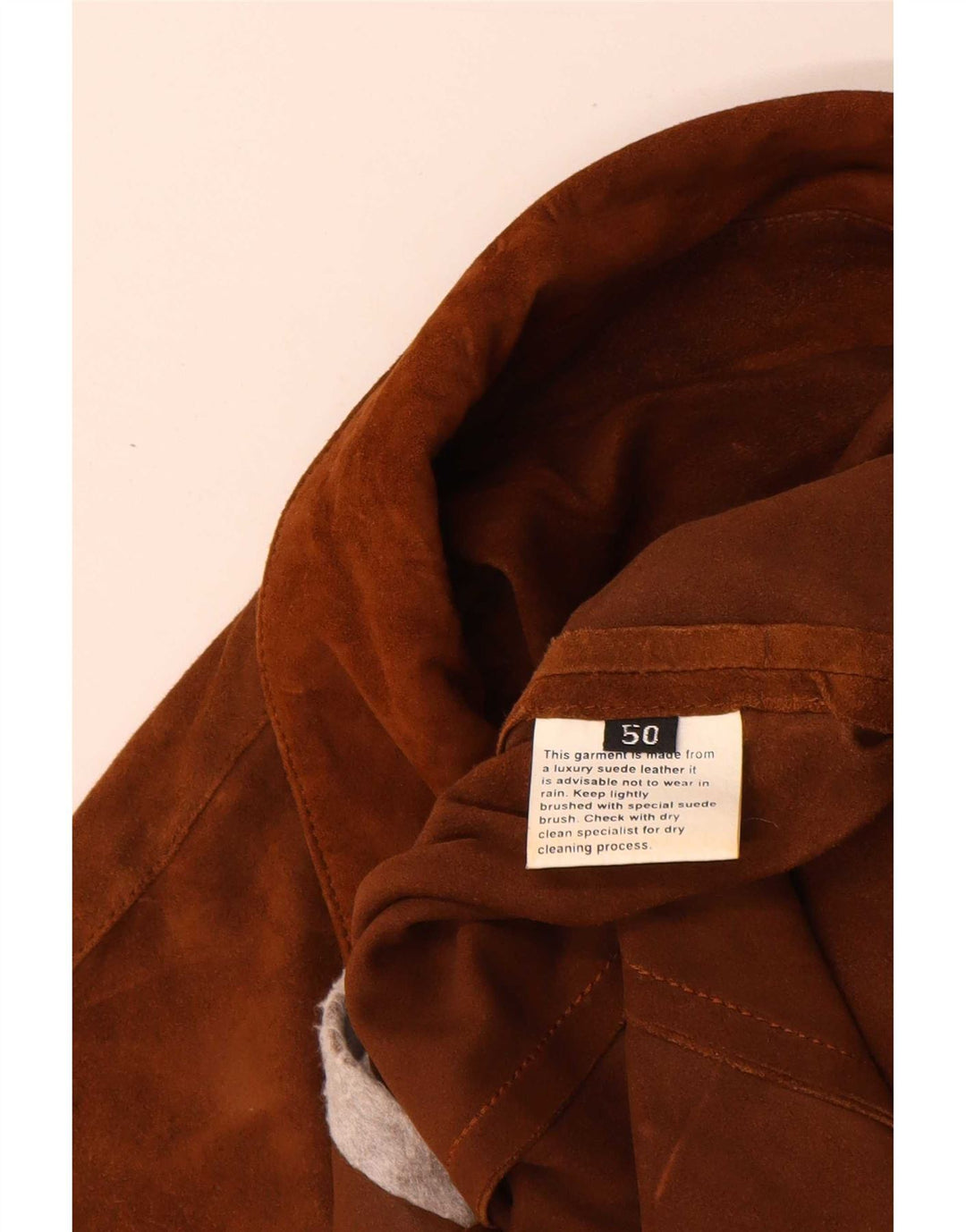 Vintage Γυναικείο Suede Jacket IT 50 XL Beige Leather