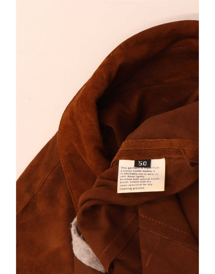 Vintage Γυναικείο Suede Jacket IT 50 XL Beige Leather
