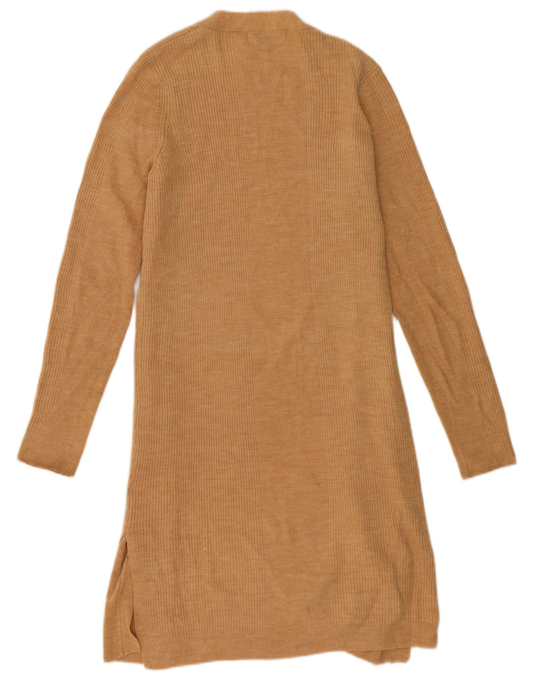 Marks & Spencer Γυναικείο Longline ανοιχτό πουλόβερ ζακέτα UK 14 Medium Beige