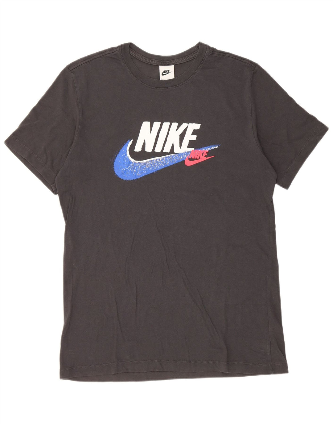 Ανδρικό γραφικό μπλουζάκι Nike, μεσαίο γκρι βαμβακερό