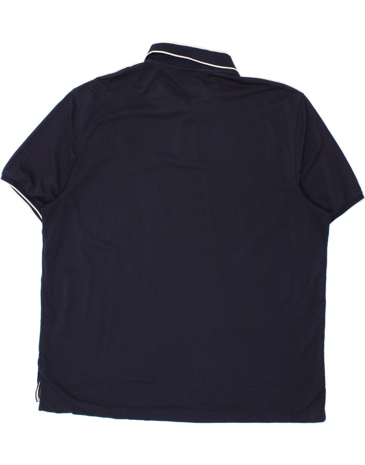 IZOD Mens Polo Shirt 2XL Navy Blue Cotton Vintage Izod and Second-Hand Izod from Messina Hembry 