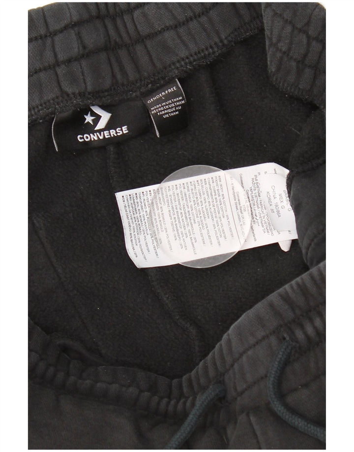 Ανδρική φόρμα Converse Graphic Παντελόνι Joggers Μεγάλο Μαύρο Βαμβακερό