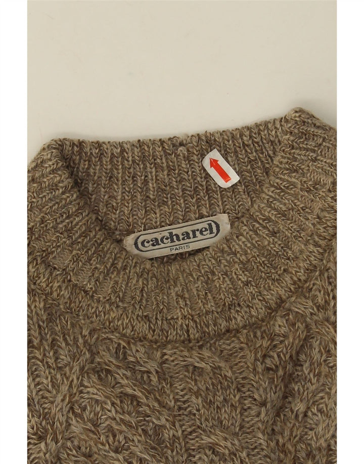 Ανδρικό πουλόβερ Cacharel Crew Neck Jumper Large Beige Fair Isle