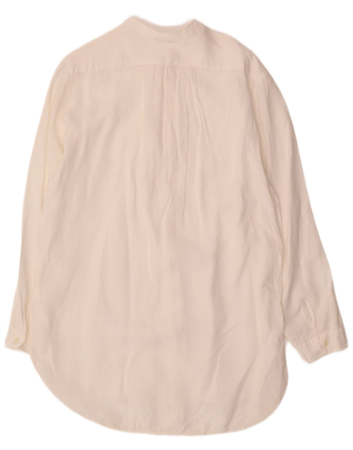 BENETTON Γυναικείο πουλόβερ Longline UK 14 Medium Off White