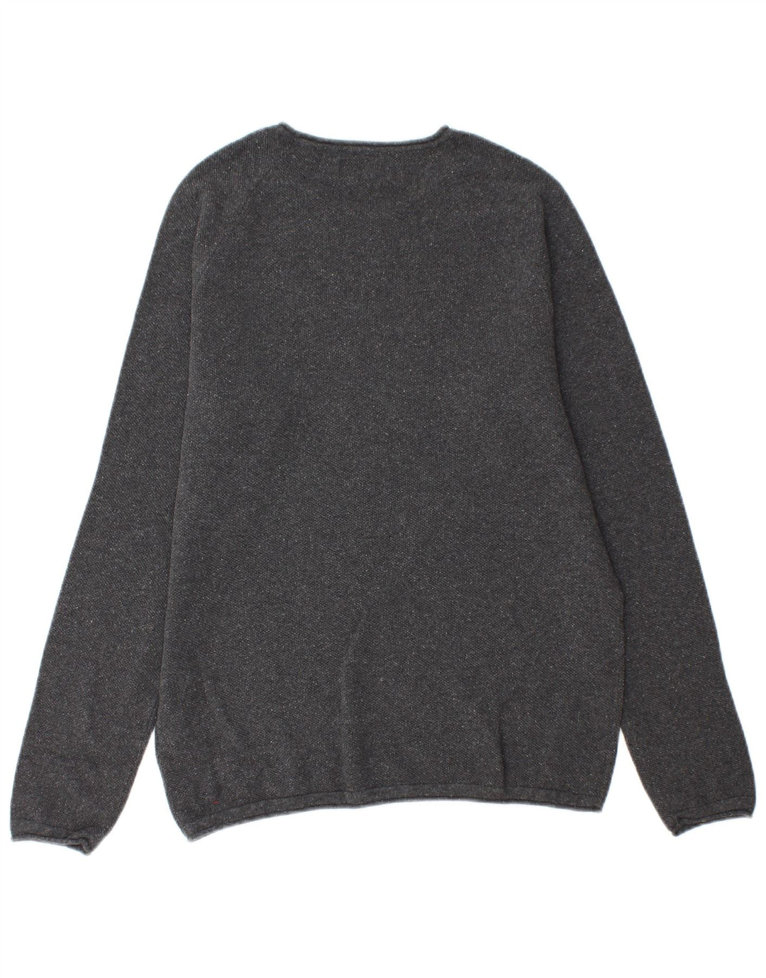 Jack & Jones Ανδρικό πουλόβερ με λαιμόκοψη μεσαίου γκρι βαμβακερό