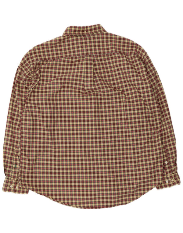 Ανδρικό πουκάμισο Tommy Hilfiger XL Beige Check Cotton