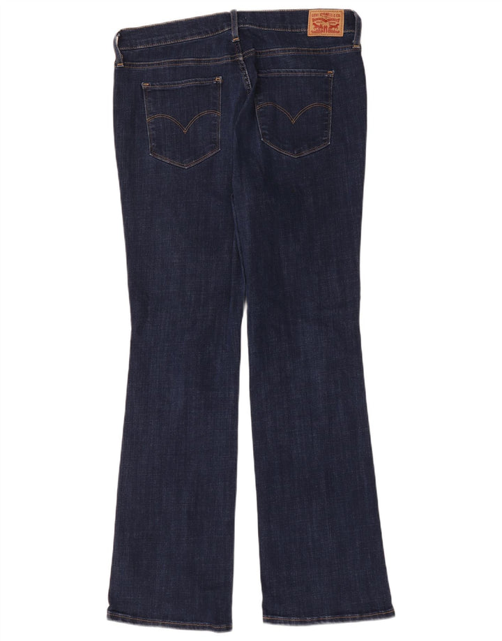Levi's Womens 315 Shaping Bootcut Jeans W32 L32 Navy Blue Cotton