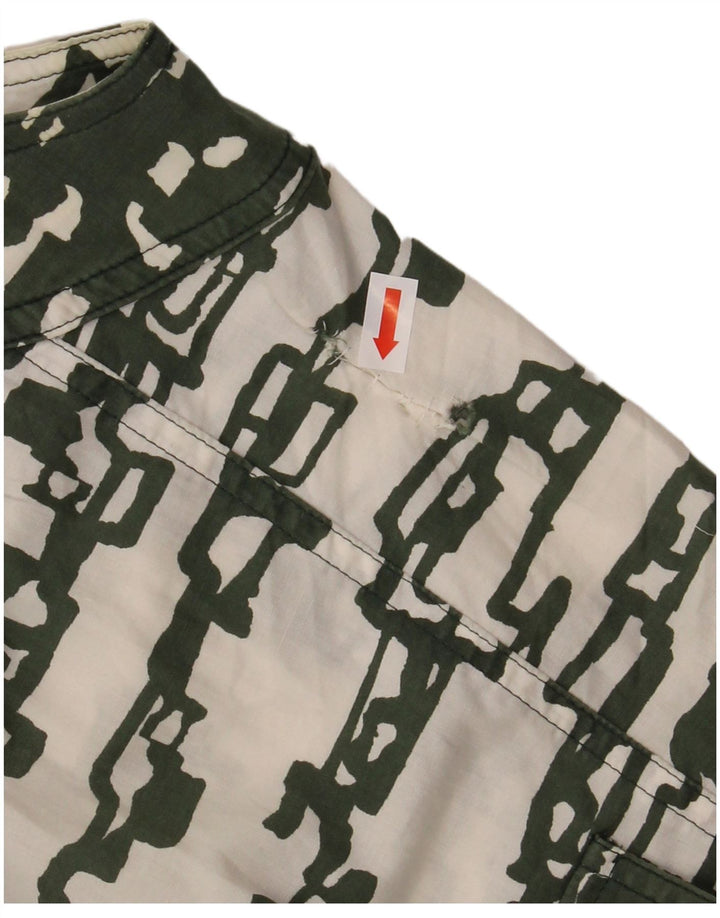 Γυναικείο Αμάνικο Πουκάμισο MARELLA UK 12 Μεσαίο πράσινο γεωμετρικό