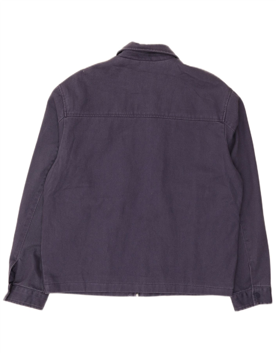Zara Ανδρικό Bomber Jacket UK 38 Medium Navy Blue Cotton