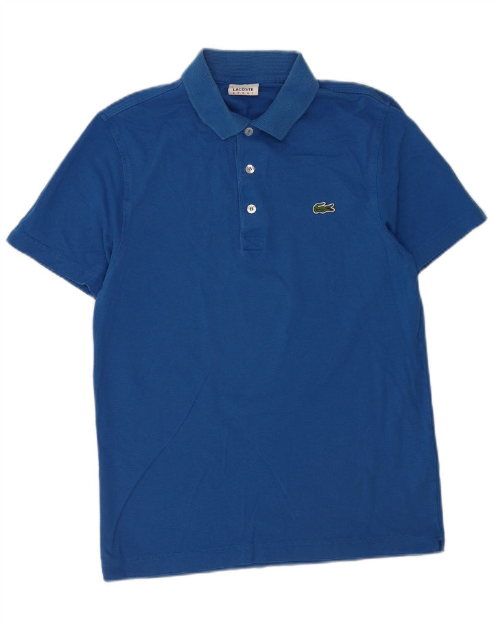 Ανδρικό μπλουζάκι πόλο Lacoste, μέγεθος 3, μικρό μπλε βαμβακερό
