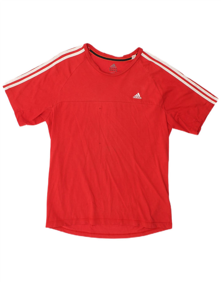 Adidas Ανδρικό T-Shirt Climalite Top μεγάλο κόκκινο βαμβακερό