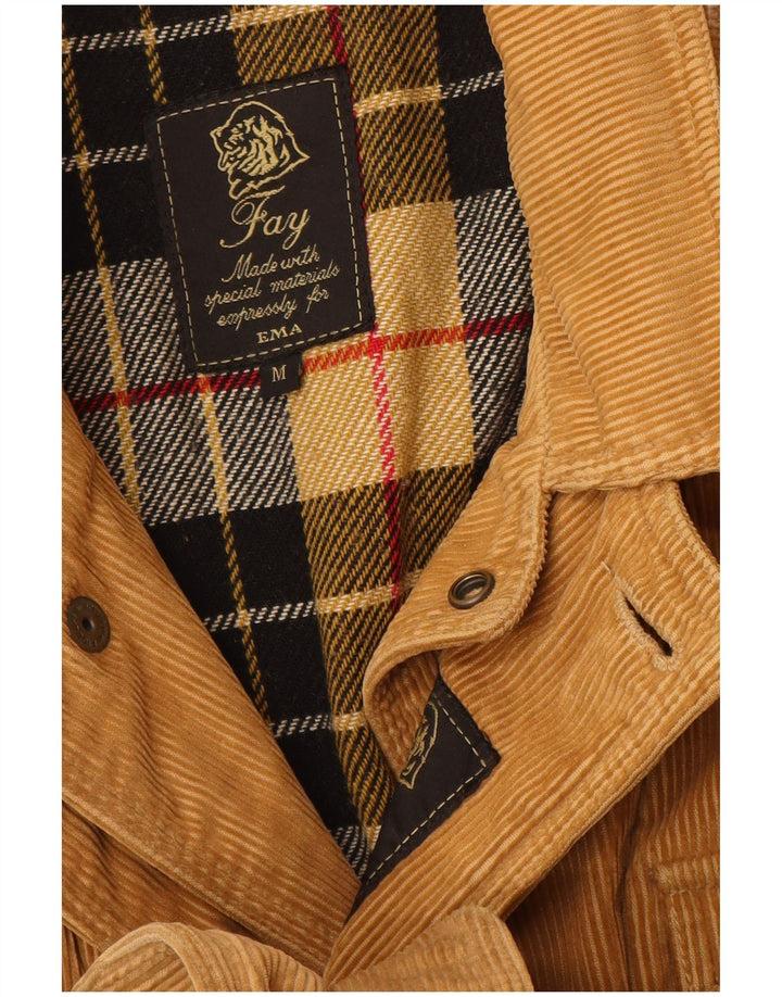 Ανδρικό τζάκετ Fay Corduroy Windbreaker UK 38 Βαμβακερό μεσαίο μπεζ