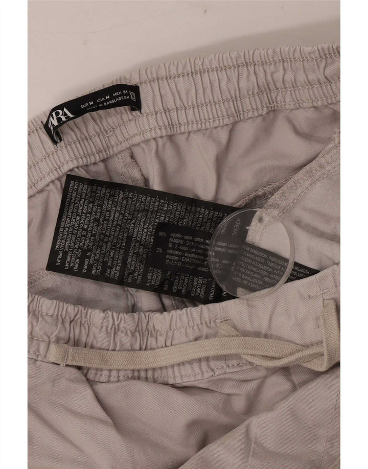 Ανδρικό παντελόνι Zara Joggers Cargo Medium W31 L28 Γκρι βαμβακερό