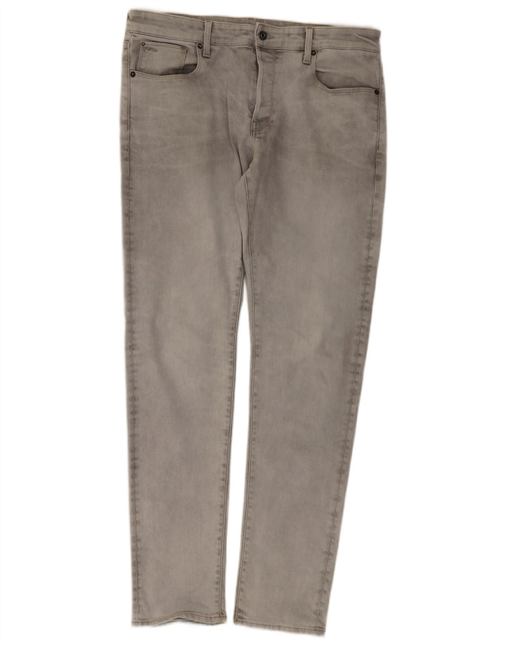 G-Star Ανδρικό 3301 Slim Jeans W36 L36 Γκρι βαμβακερό