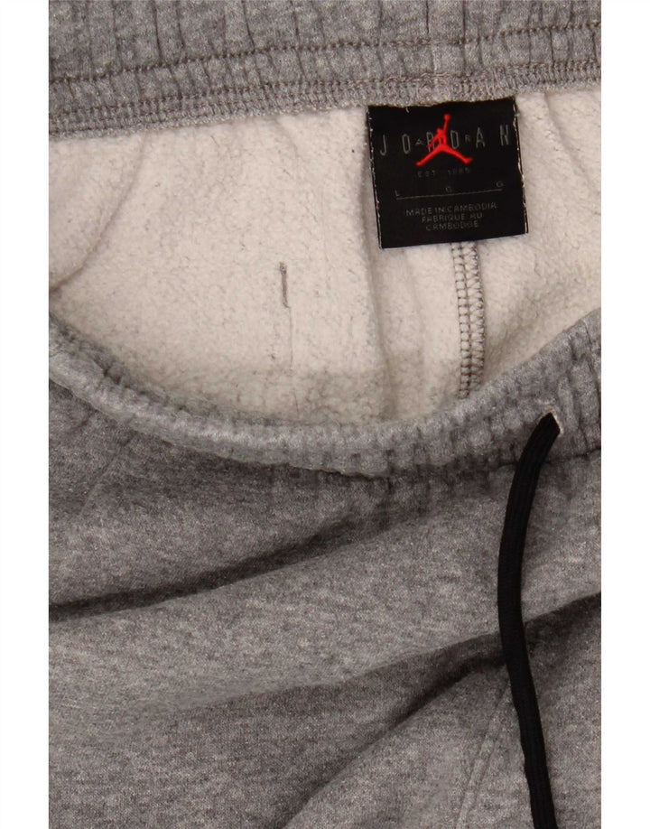 Jordan Ανδρική φόρμα παντελόνι Joggers μεγάλο γκρι βαμβακερό