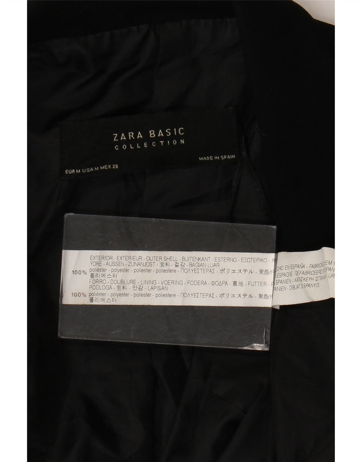 Zara Γυναικείο μπουφάν 3/4 με ανοιχτό μανίκι UK 14 Μεσαίο μαύρο πολυεστέρα