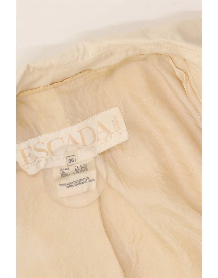 Escada Γυναικείο Ανοιχτό Μπουφάν Bolero EU 36 Small Beige Βαμβακερό