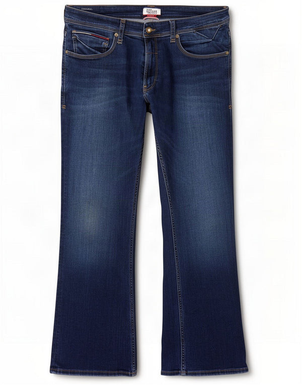 Tommy Hilfiger Womens Bootcut Jeans W36 L32 Navy Blue Cotton