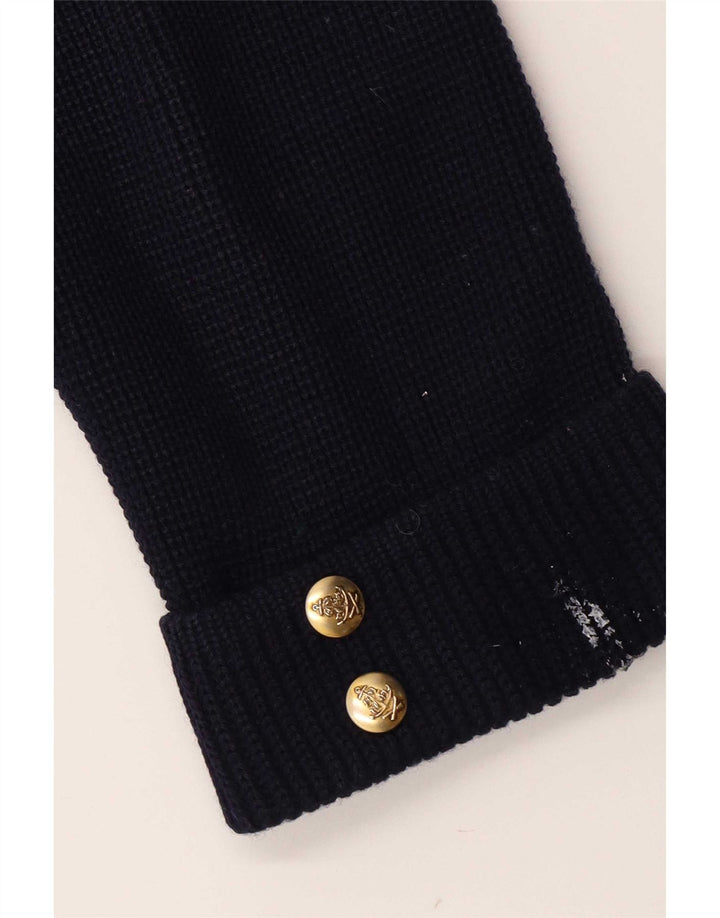 Vintage Γυναικείο Μπλέιζερ Διπλό Μπουφάν UK 12 Medium Navy Blue