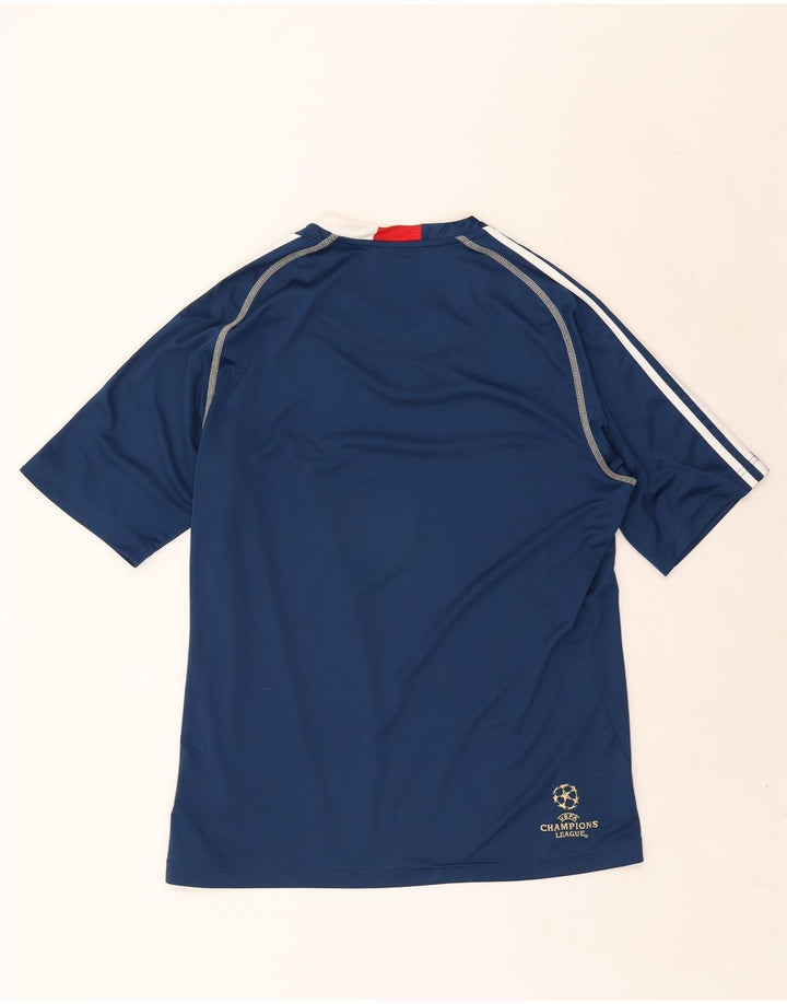 Adidas Ανδρικό T-Shirt Climalite Top Large Navy Blue Polyester