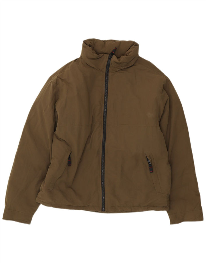 Ανδρικό μπουφάν με επένδυση Eddie Bauer UK 42 XL Khaki Nylon