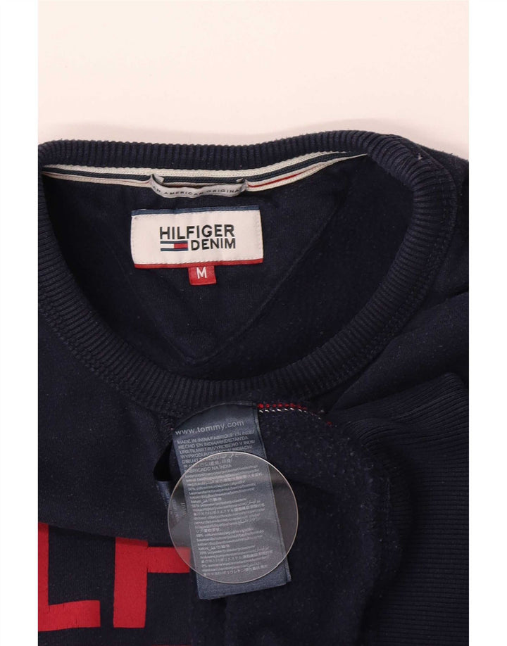 Γραφικό ανδρικό φούτερ Tommy Hilfiger Jumper Medium Navy Blue Cotton