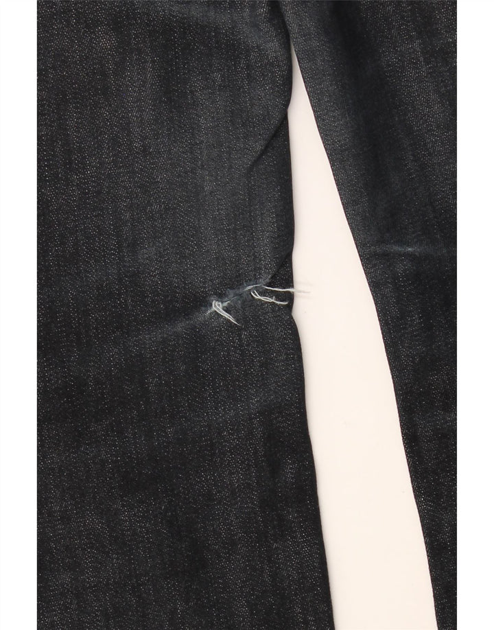 BENETTON Γυναικείο ίσιο τζιν W31 L30 Navy Blue Cotton