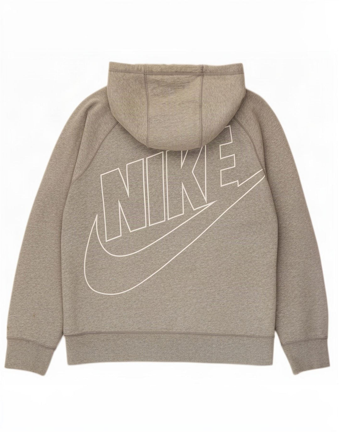 Ανδρικό πουλόβερ με κουκούλα με φερμουάρ Nike μεγάλο γκρι βαμβακερό