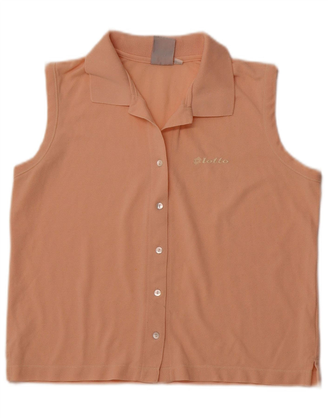 LOTTO Γυναικεία Crop Αμάνικη Μπλούζα UK 14 Large Πορτοκαλί