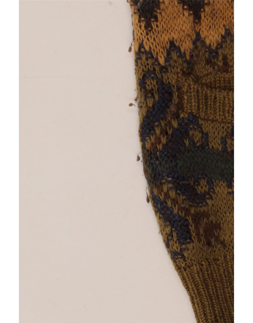 Ανδρικό Αμάνικο Ζακέτα NANI BON IT 52 Large Khaki Fair Isle