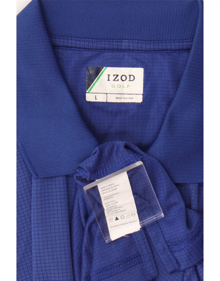 Izod Ανδρικό Πόλο Μπλουζάκι Μεγάλο Μπλε Πολυεστέρας