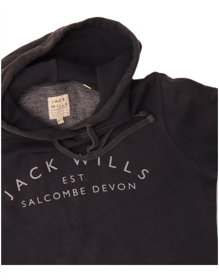 Jack Wills Γυναικείο Hoodie Jumper UK 10 Small Navy Blue