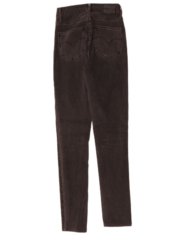 LEVI'S Γυναικείο 721 Ψηλό Skinny Jeans W26 L30 Γκρι βαμβακερό