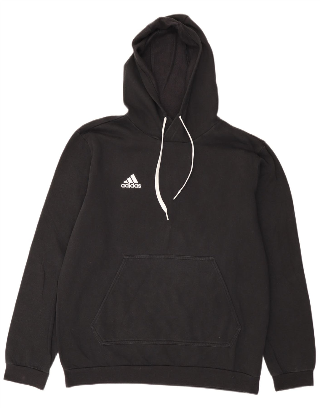 Adidas Ανδρικό Hoodie Jumper Μεγάλο Μαύρο Βαμβακερό